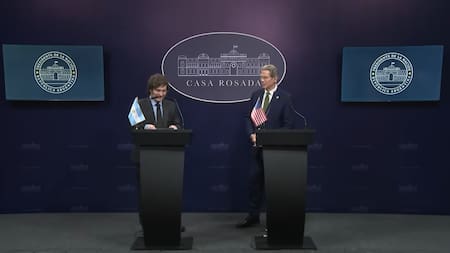 Javier Milei y Scott Bessent.