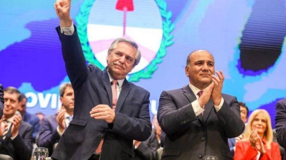 Alberto Fernández y Juan Manzur en Tucumán