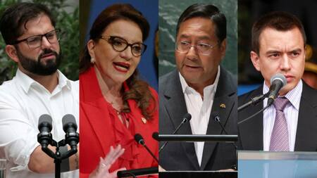 Elecciones presidenciales en Chile, Honduras, Bolivia y Ecuador. Fotos: EFE/Reuters