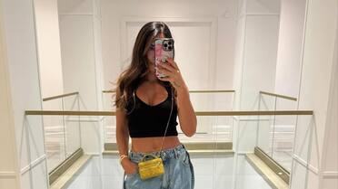El look de Antonela Roccuzzo que marca tendencia: un denim que se roba todas las miradas