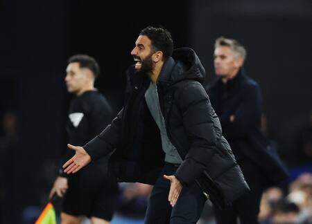 Rubén Amorim; Ipswich Town vs Manchester United. Foto: Reuters