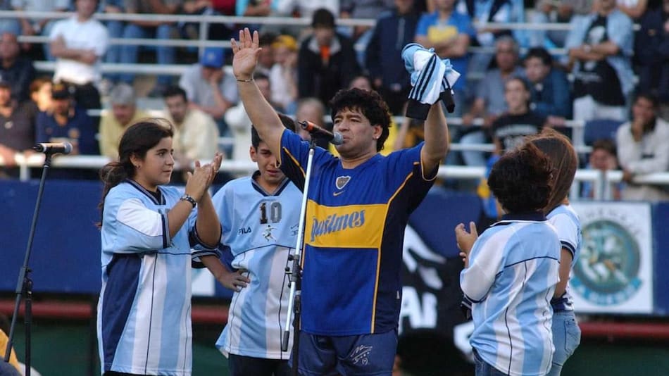 Maradona despedida en la cancha de Boca