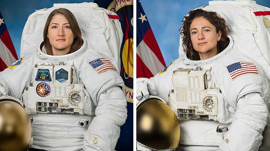 Christina Koch y Jessica Meir,