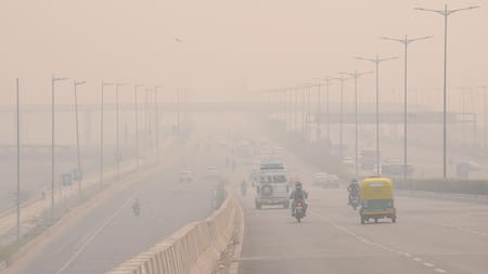 Contaminación en Nueva Delhi, India. Foto: EFE.