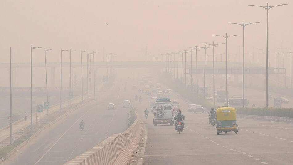 Contaminación en Nueva Delhi, India. Foto: EFE.