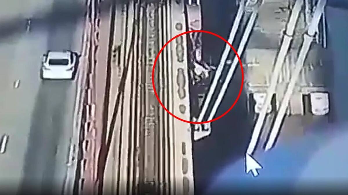 Dos hermanos se tiraron al río Paraná, foto captura video cámara de seguridad