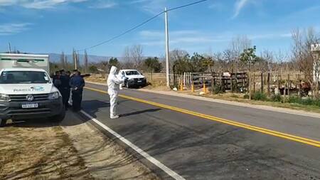 Policía en el lugar de los hechos. Foto: captura video