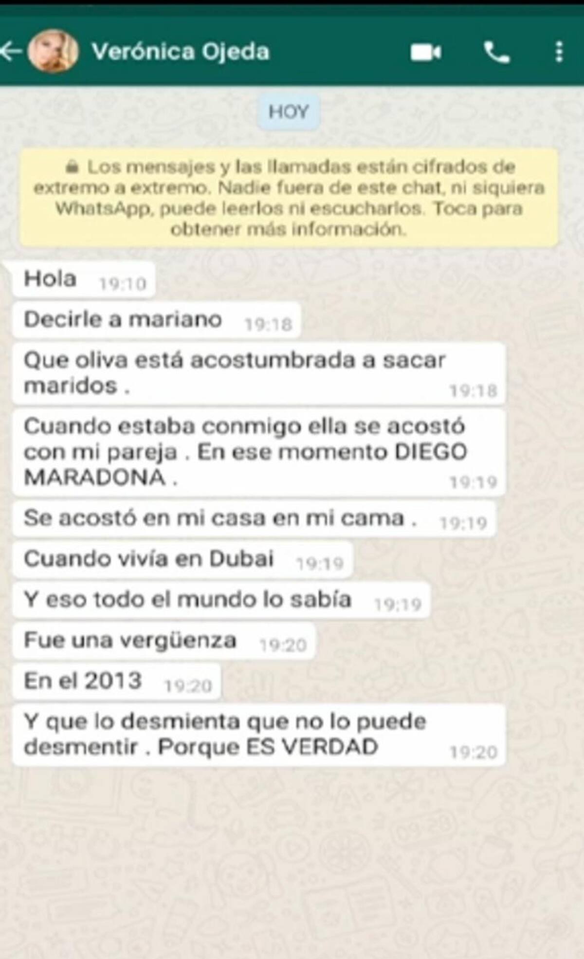 Verónica Ojeda se metió en la polémica de Horacio Cabak: