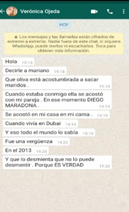 Verónica Ojeda se metió en la polémica de Horacio Cabak: