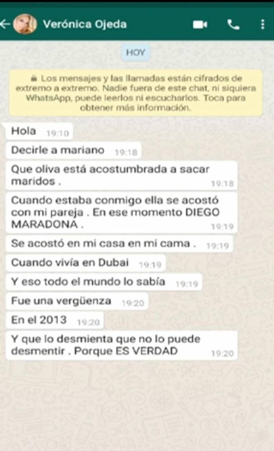 Verónica Ojeda se metió en la polémica de Horacio Cabak: