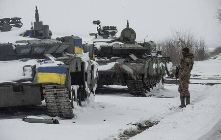 Conflicto entre Rusia y Ucrania, tanques ucranianos, Reuters