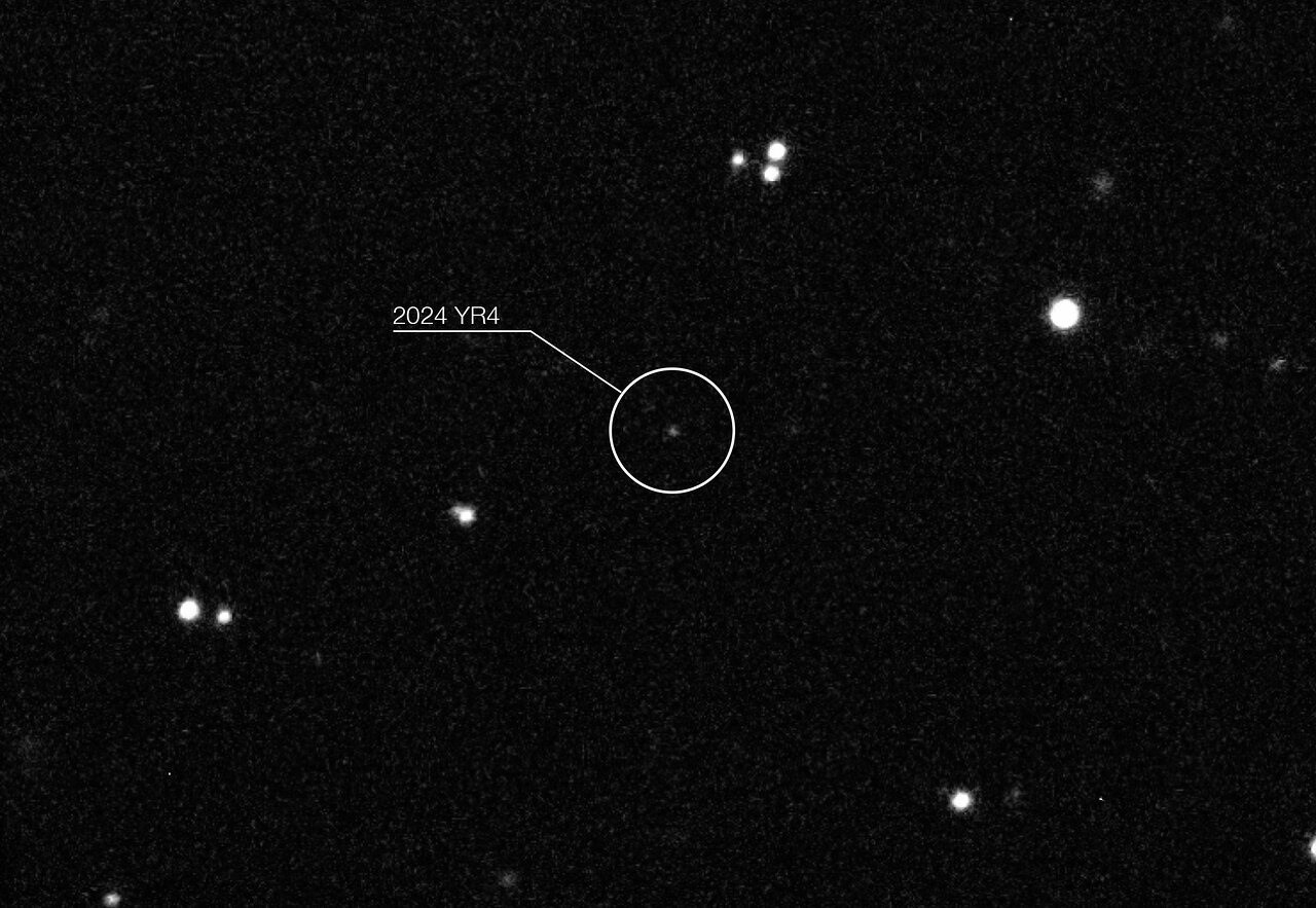 Asteroide 2024 YR4. Foto: Reuters.