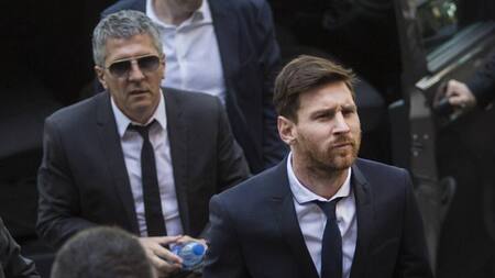 Lionel Messi y Jorge Messi, Reuters