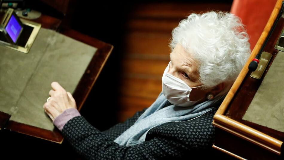 Liliana Segre, sobreviviente del Holocausto, en el Senado italiano_Reuters