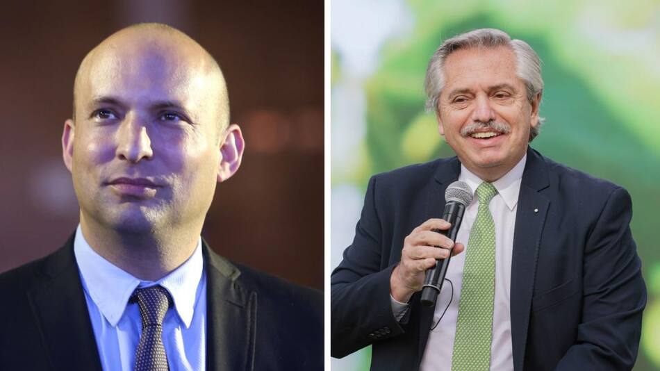 Alberto Fernández y Naftali Bennet, NA