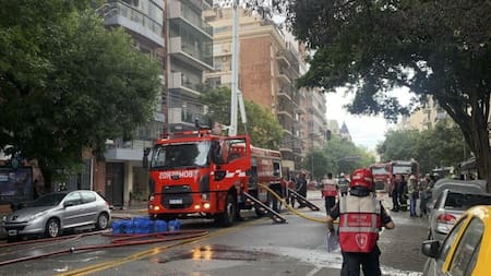 Incendio en Caballito. Foto: Télam.
