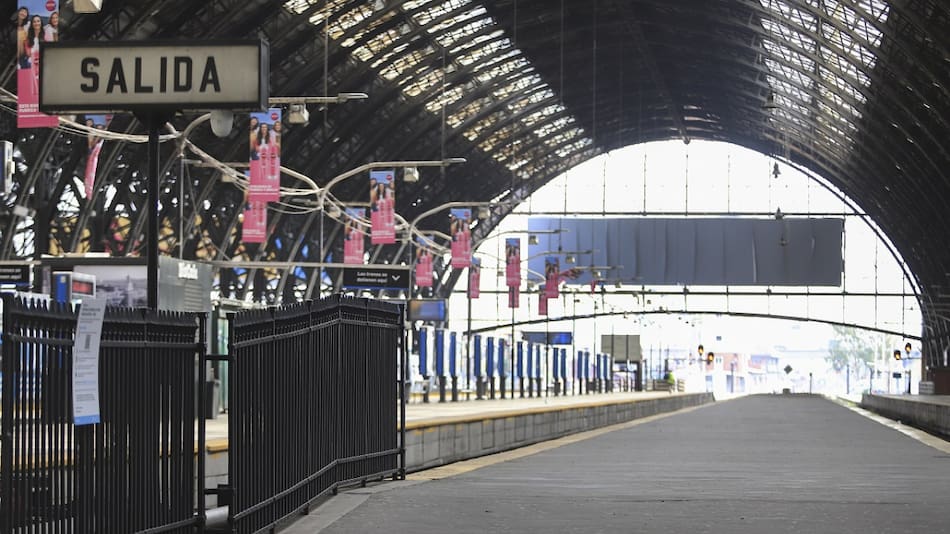 Estación de Retiro; tren de la línea Mitre. Foto: NA (Marcelo Capece)