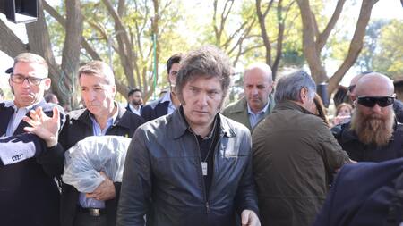 Javier Milei junto a Isaac Herzog. Foto: EFE.