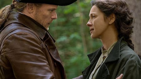 Caitriona Balfe y Sam Heughan. Foto: Instagram / caitrionabalfe.