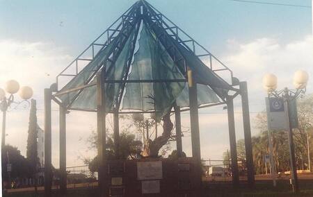 Lugar histórico en la localidad de Candelaria donde Belgrano descansó a su sombra