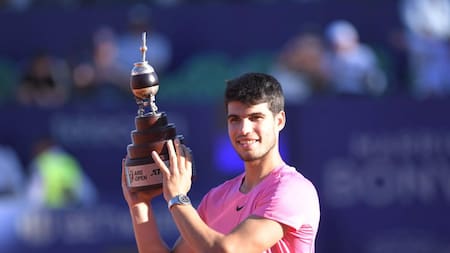 Carlos Alcaraz; campeón del ATP de Buenos Aires. Foto: Télam.
