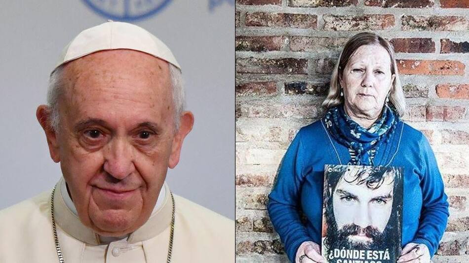 Papa Francisco y mamá de Santiago Maldonado