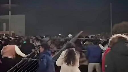 Estampida en un concierto en Bolivia. Foto: Télam, captura de video.