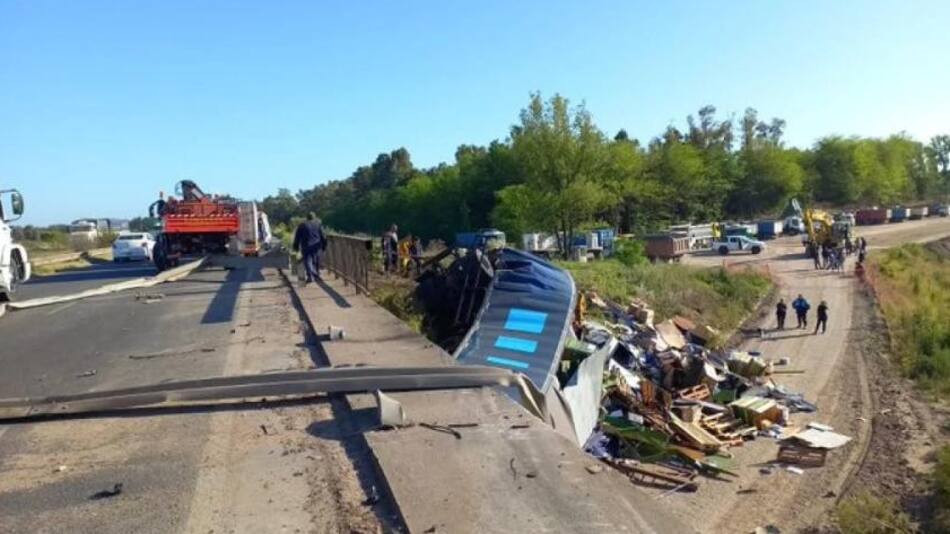 Accidente fatal en Luján. Foto: NA.