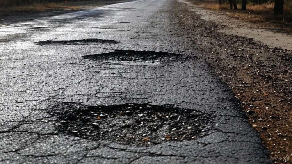 ¿El fin de los baches? En qué consiste este innovador invento. Foto: Grok.