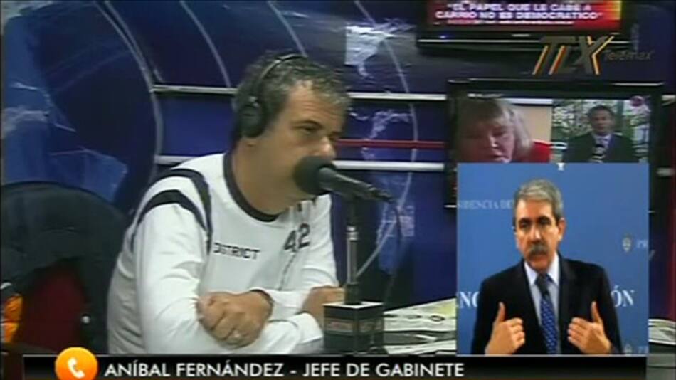 Anibal Fernandez habló con Ari Paluch (Telemax)