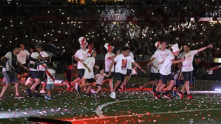 Pity Martínez recreó el histórico gol ante Boca y estalló el Monumental