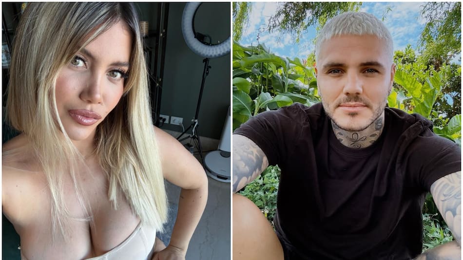 Wanda Nara y Mauro Icardi. Fotos: Instagram.