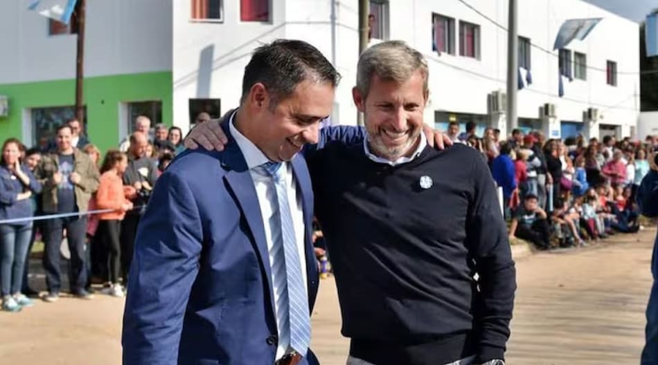 Mauricio Germán Davico, intendente de Gualeguaychú, con Rogelio Frigerio.