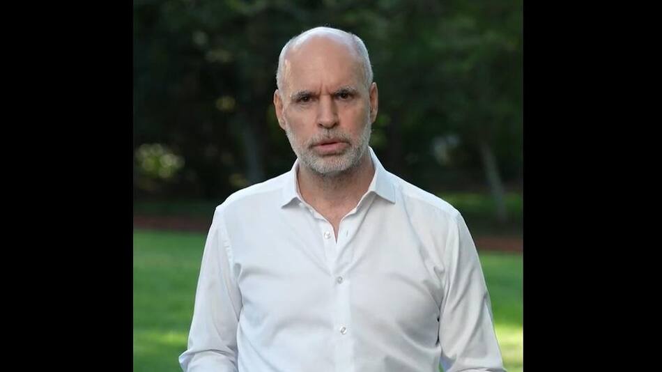 Anuncio de Horacio Rodríguez Larreta. Foto: captura de video