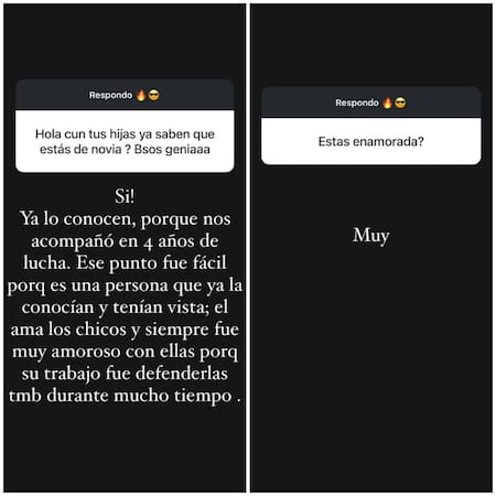 Las respuestas de Cinthia Fernández acerca de su nueva pareja. Foto: Instagram.