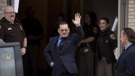 Johnny Depp en el juicio contra Amber Heard. Foto: EFE.