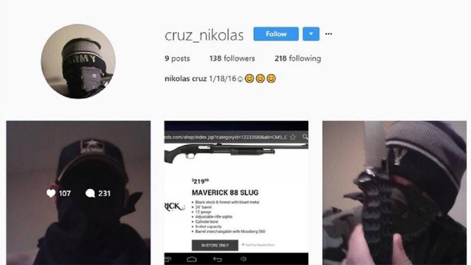 Nikolas Cruz - Instagram