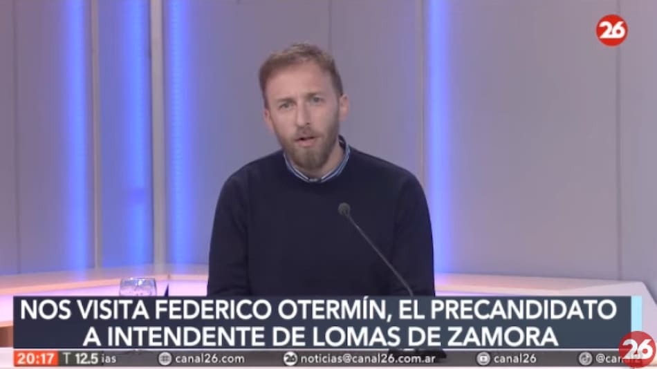 Federico Ortemín, precandidato a intendente de Lomas de Zamora. Foto: captura de pantalla
