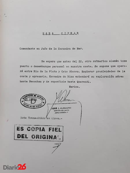 Submarinos nazis en la Argentina - 18 de julio de 1945