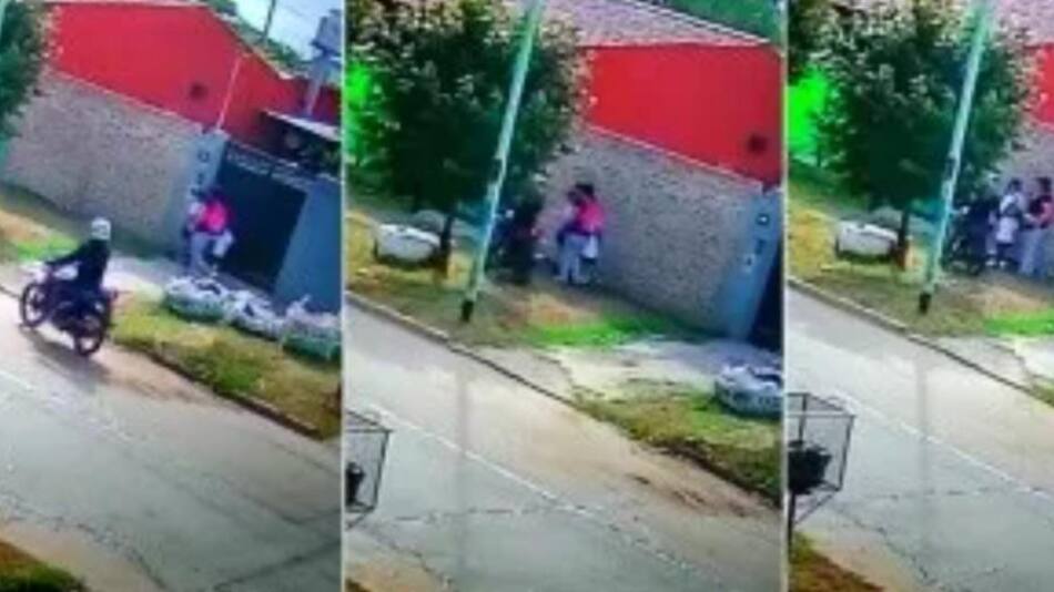 Robo a una madre y sus hijas en Glew. Foto Captura.