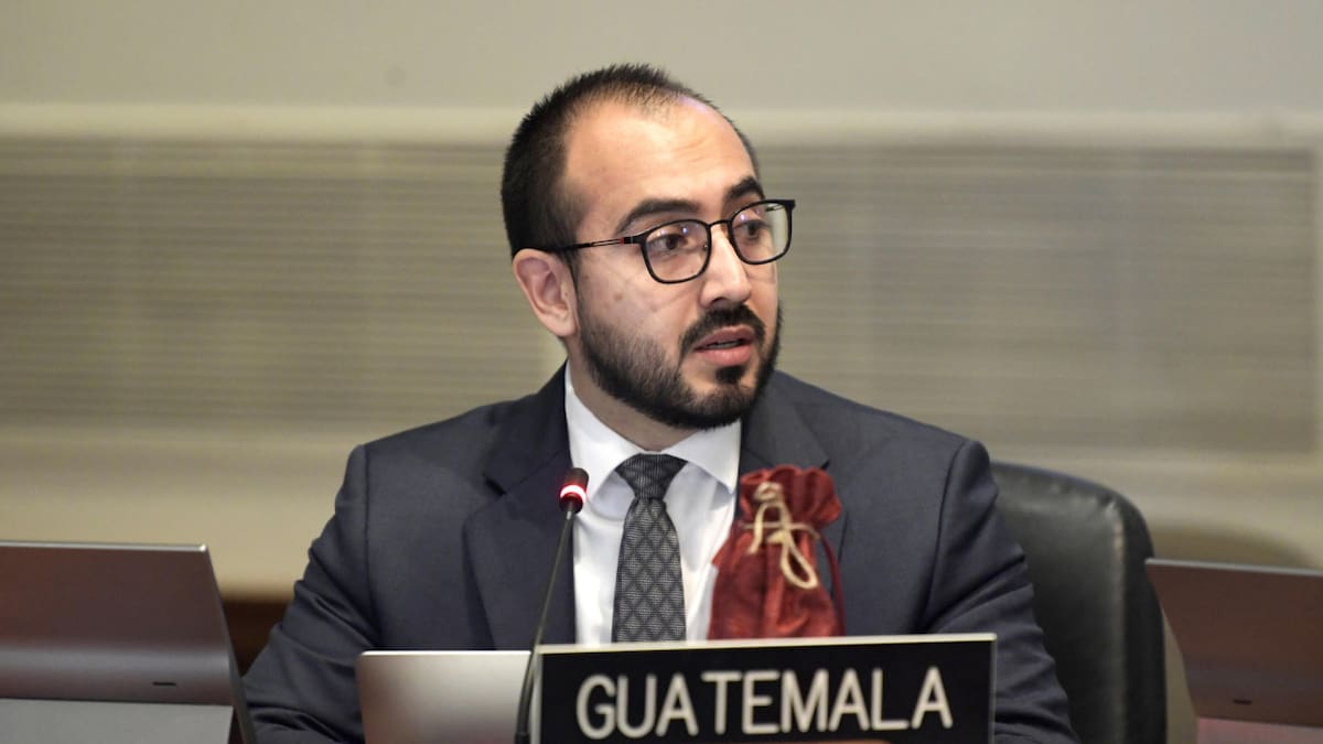Gonzalo Vázquez, representante de Guatemala ante la OEA. Foto: EFE