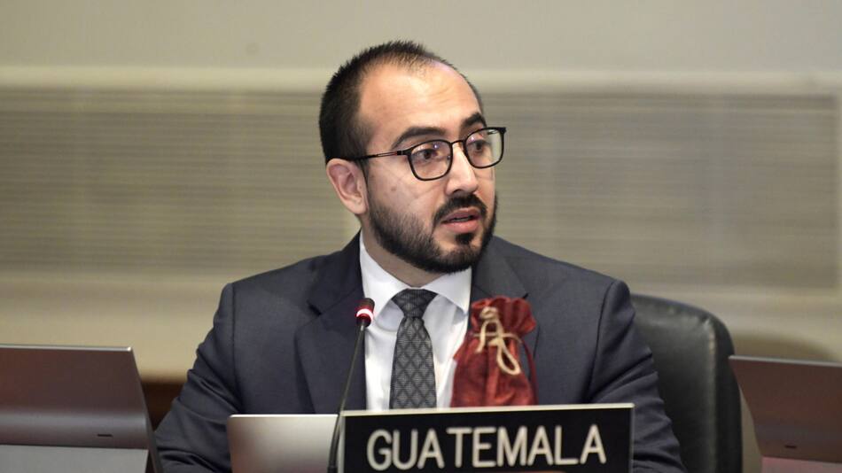 Gonzalo Vázquez, representante de Guatemala ante la OEA. Foto: EFE
