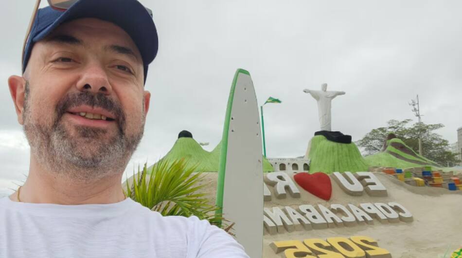 Alejandro Ainsworth, turista argentino que murió en Brasil.