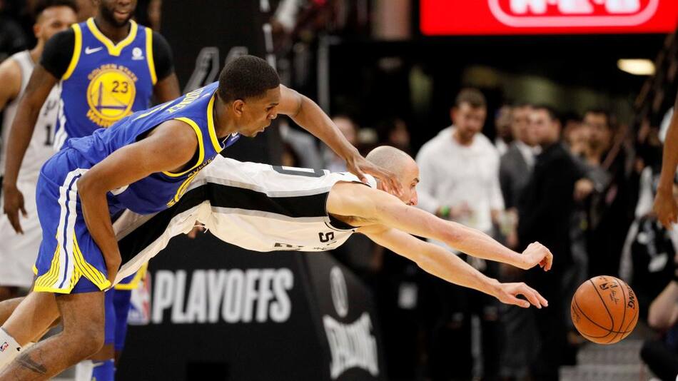 Emanuel Ginóbili en San Antonio Spurs vs. Golden State (Reuters)