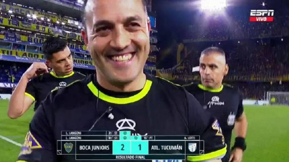 Fernando Espinoza, árbitro, fútbol, foto captura de pantalla ESPN