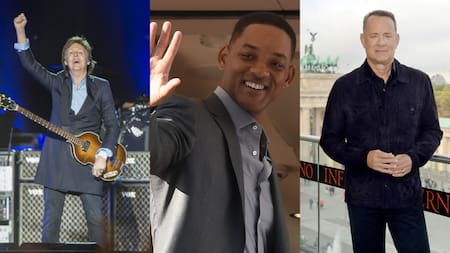 Paul McCartney, Will Smith y Tom Hanks. Fotos: NA.
