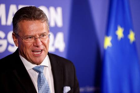 Maros Sefcovic, comisario europeo de Comercio. Foto: Reuters (Johanna Geron)