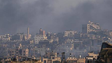 Bombardeos israelíes en Gaza. Foto: EFE.