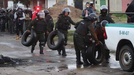 Manifestaciones en Bolivia. Foto: EFE