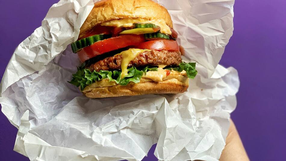 hamburguesa vegana. Fuente: Unsplash